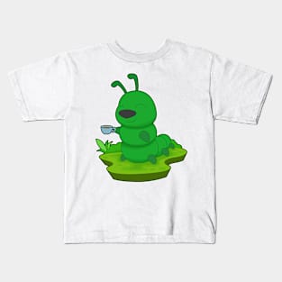 Caterpillar Coffee Cup Kids T-Shirt